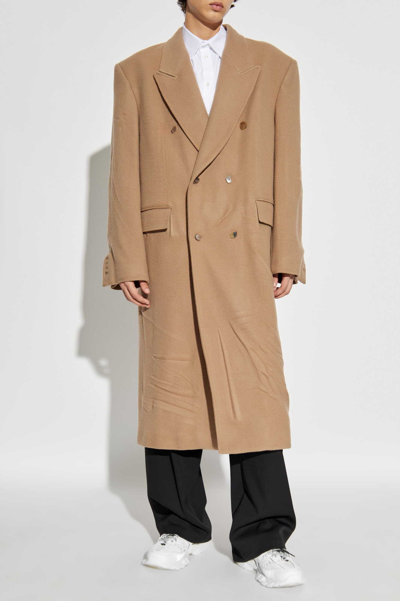 Balenciaga Long wool coat | Men's | Vitkac
